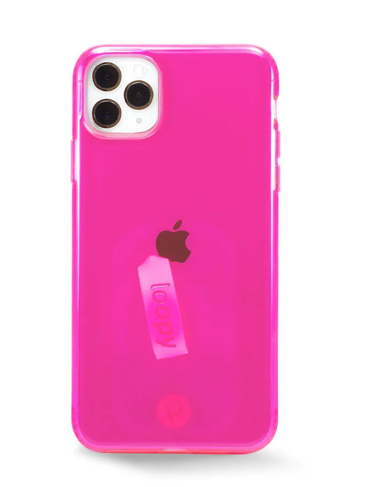 Clear Neon Pink