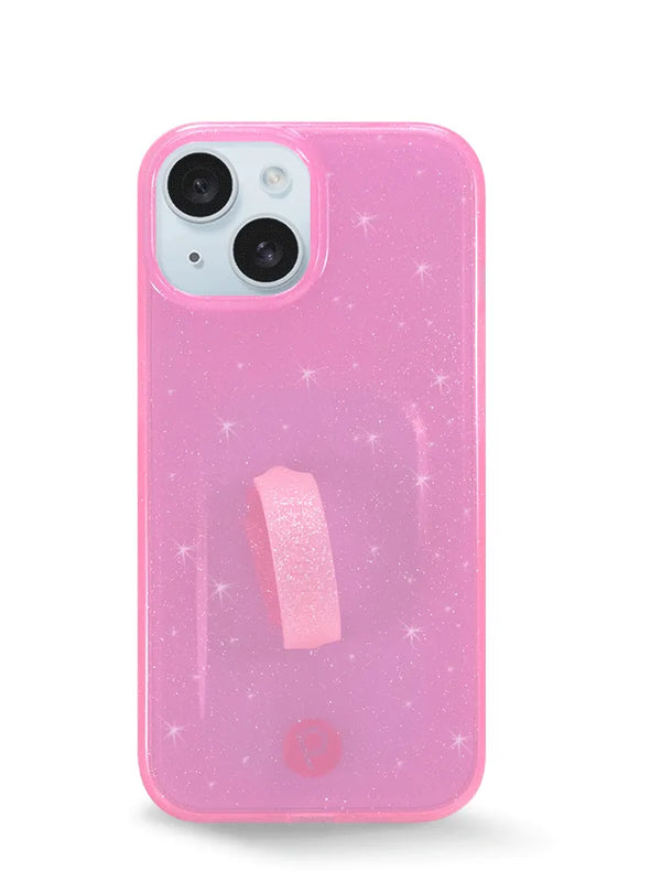 Clear Sparkle Pink