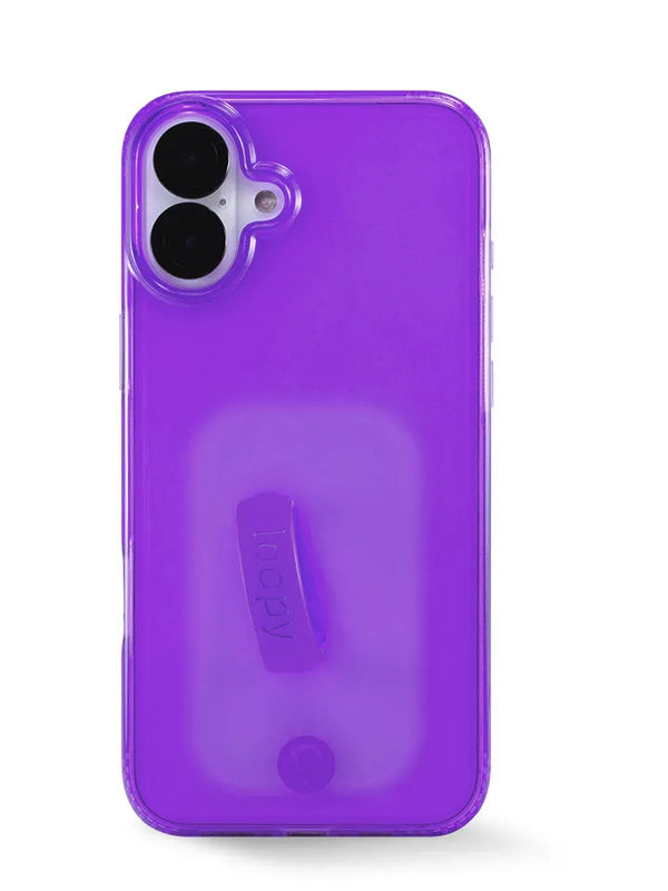 Clear Neon Purple
