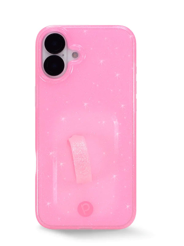 Clear Sparkle Pink