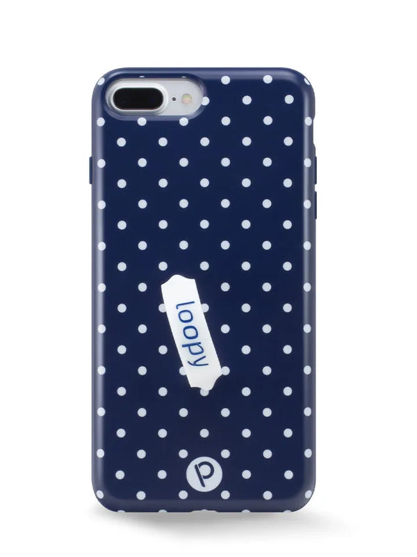 Navy Polka Dot