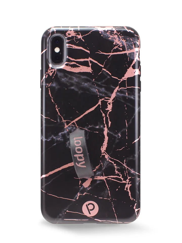 Black Rose Marble Metallic
