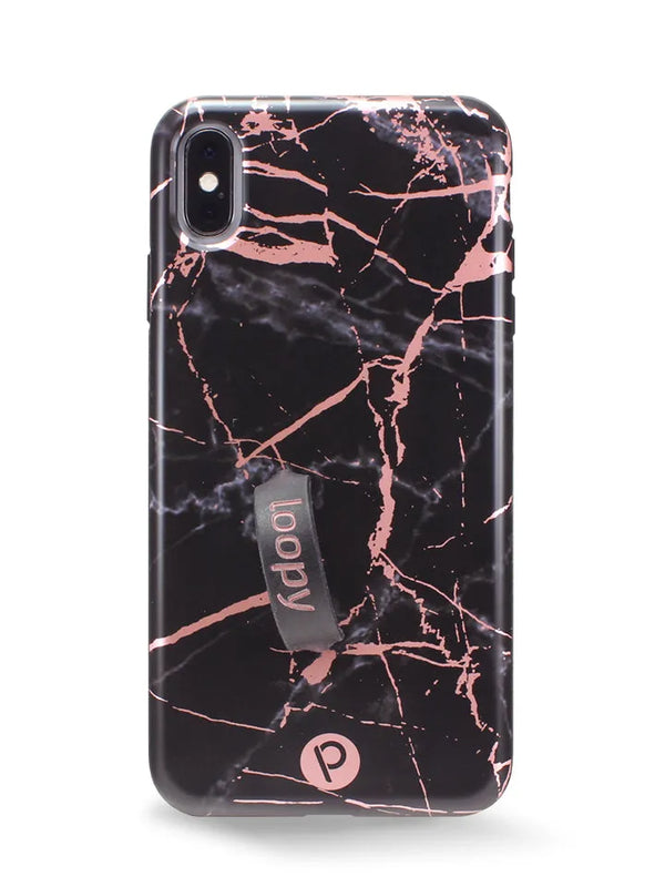 Black Rose Marble Metallic