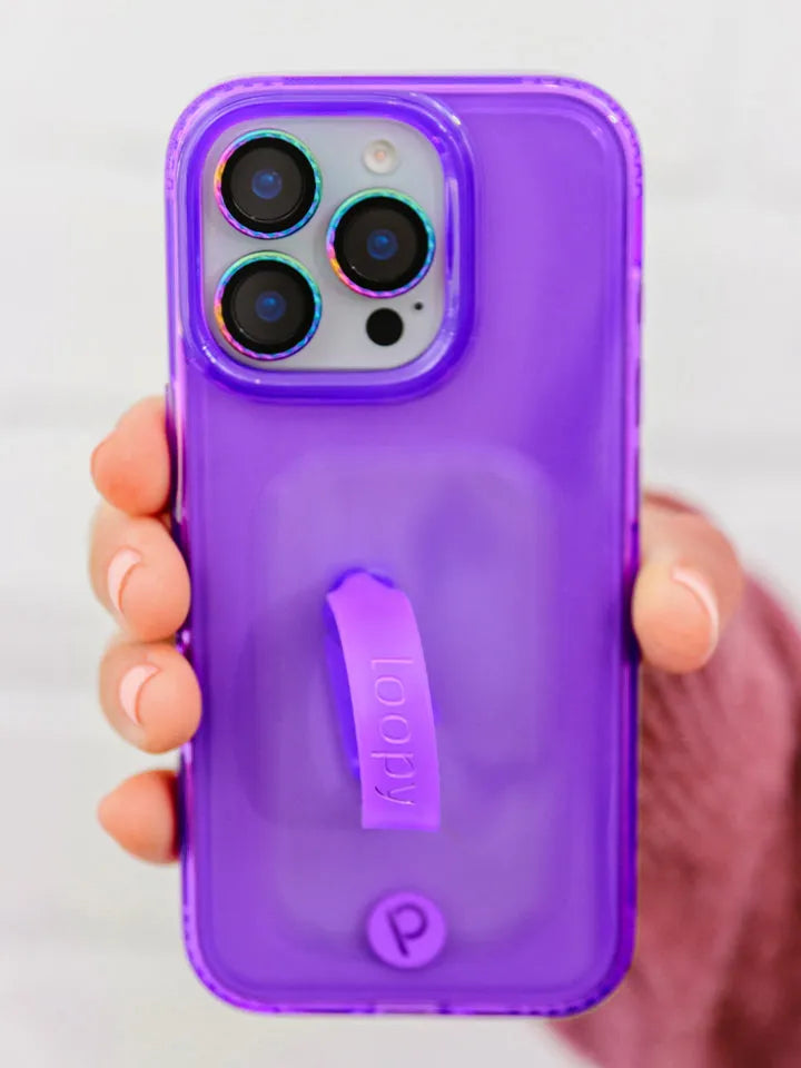 Clear Neon Purple